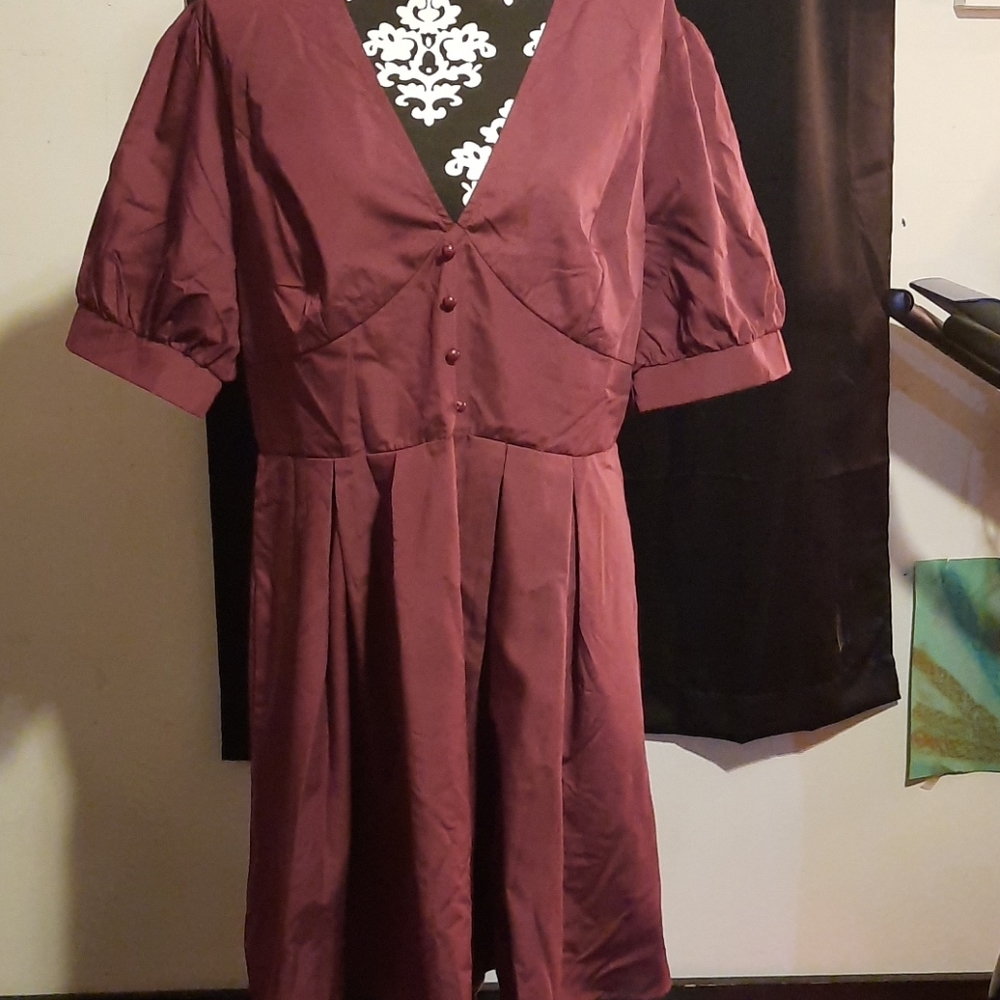 Plus size short sleeve dress